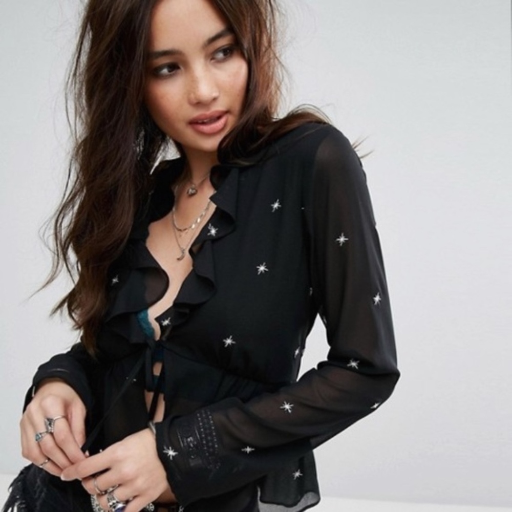 Honey Punch - Asos - Ruffle Top